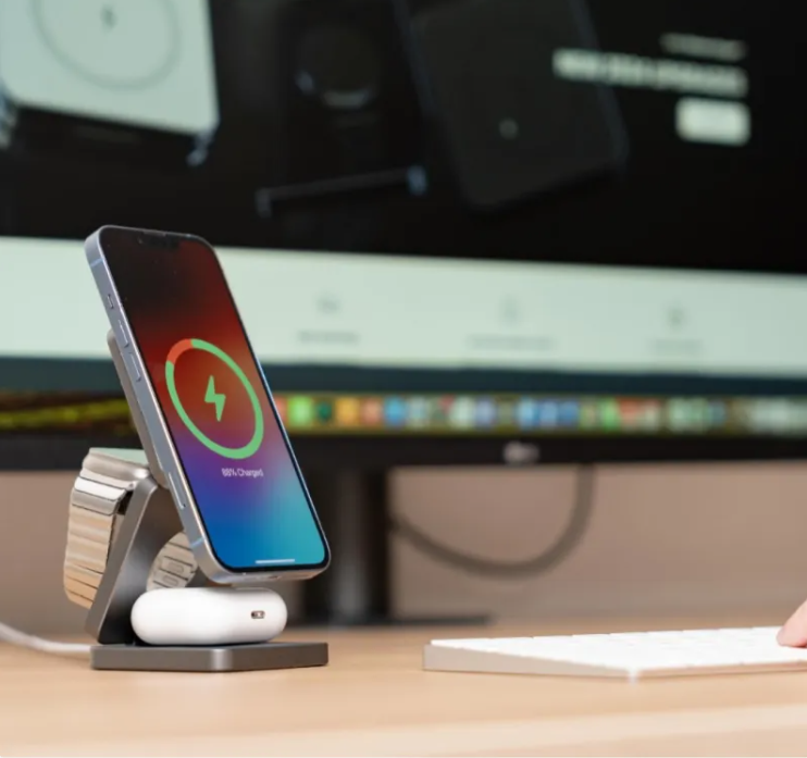 Trio Magnetic Wireless Charging Station